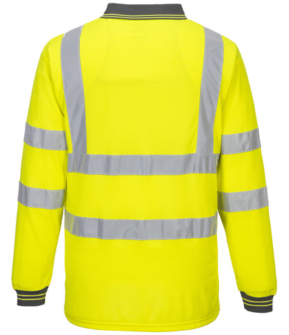 Portwest Hi-Vis Long Sleeve Polo Shirt